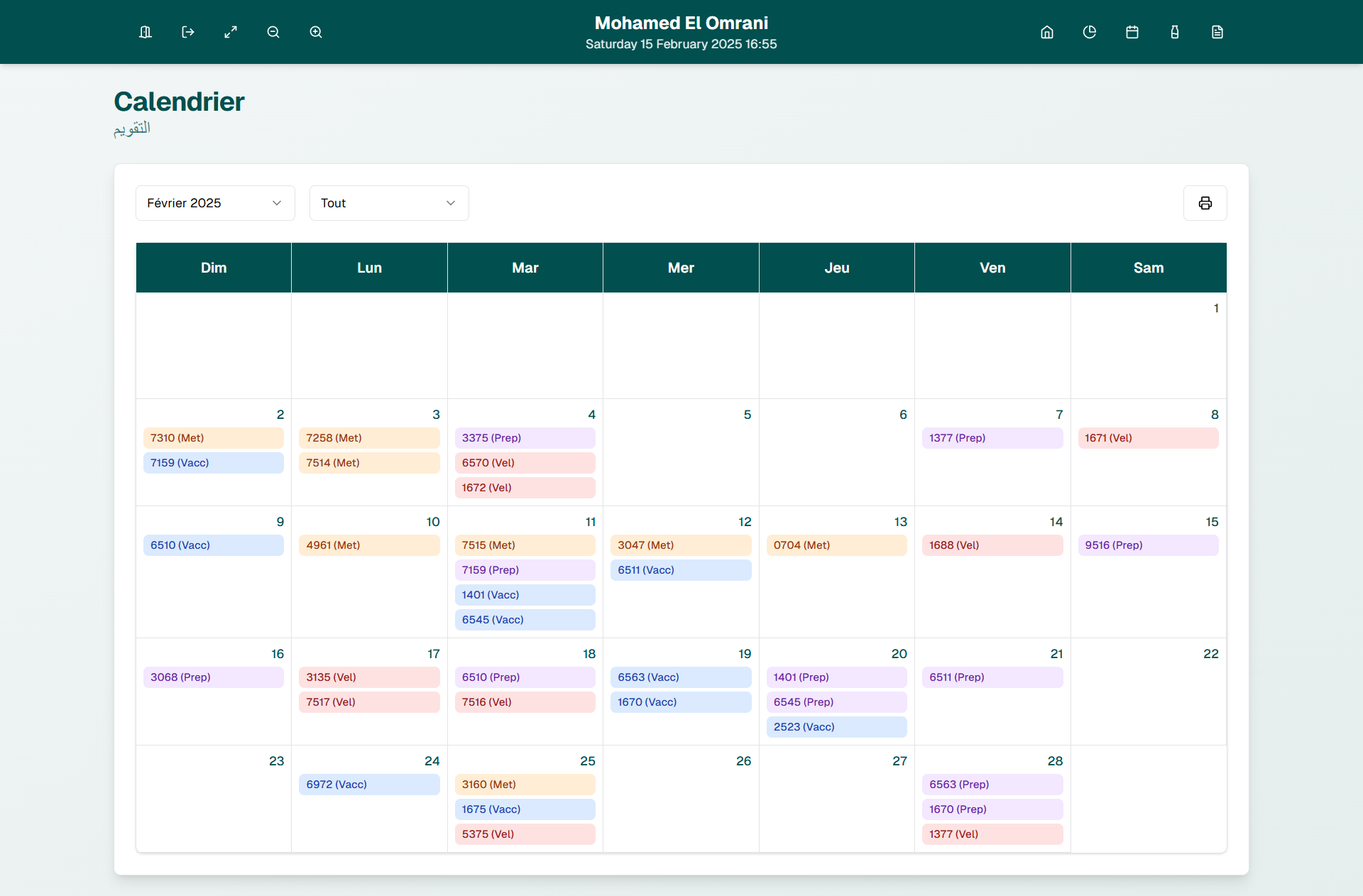 Calendrier